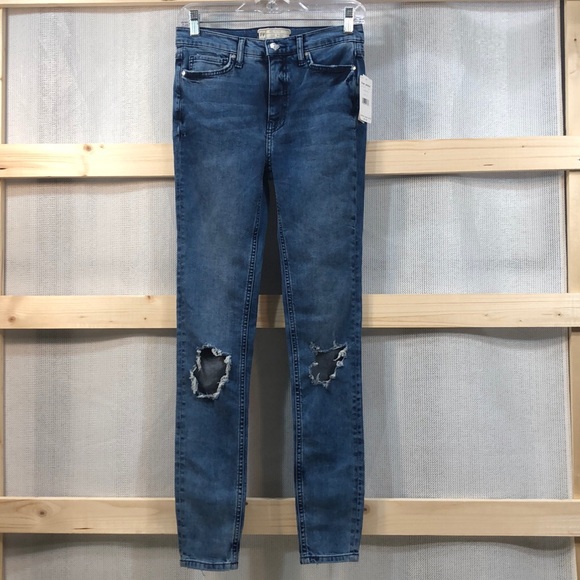 NWT Free People Busted High Rise Skinny Jeans, 27L - Picture 2 of 7